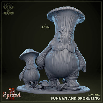 Fungan & Sporeling Diorama