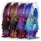 Silk Shiny C- Red Gold/Blue Red Purple/Black Fuchsia/Blue Green Purple