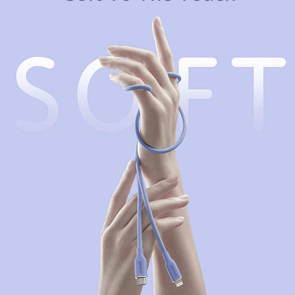 Anker <b>641</b> USB-C to Lightning Cable (Flow, 3 ft Silicone)