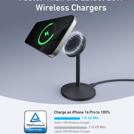 Anker MagGo Wireless Charger (Stand) with Adapter and Cable BOA