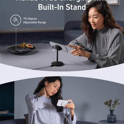 Anker MagGo Wireless Charger (Stand) with Adapter and Cable BOA