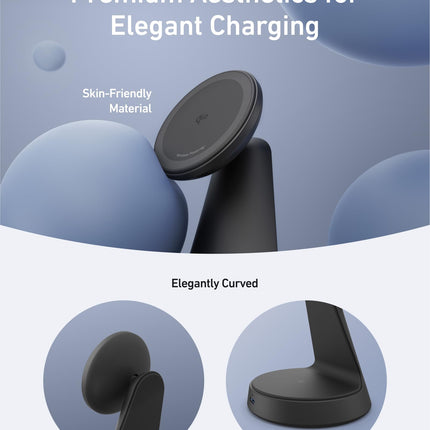 Anker MagGo Wireless Charger (2-in-1, Dock Stand) with USB-C Cable BOA