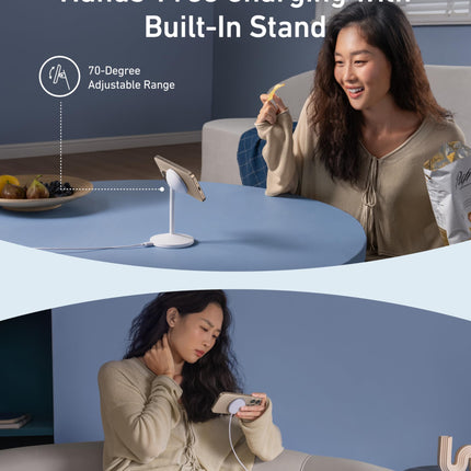 Anker MagGo Wireless Charger (Stand) with Adapter and Cable BOA