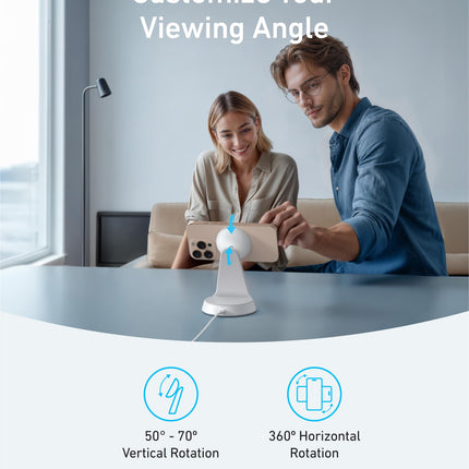 Anker MagGo Wireless Charger (2-in-1, Dock Stand) with USB-C Cable BOA