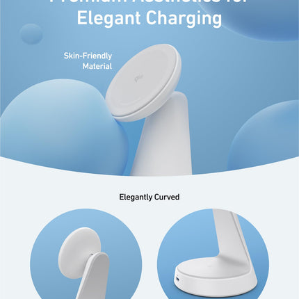 Anker MagGo Wireless Charger (2-in-1, Dock Stand) with USB-C Cable BOA