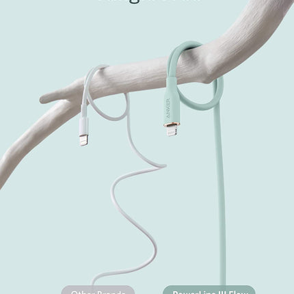 Anker <b>641</b> USB-C to Lightning Cable (Flow, 3 ft Silicone)