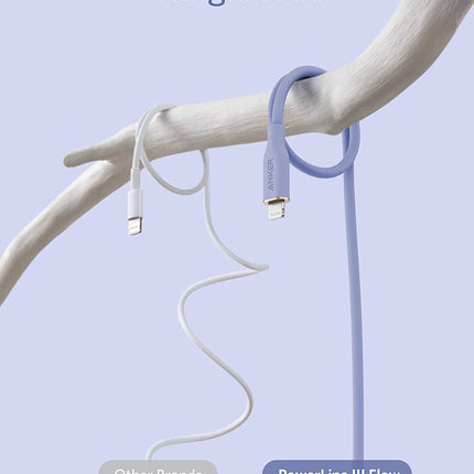 Anker <b>641</b> USB-C to Lightning Cable (Flow, 3 ft Silicone)