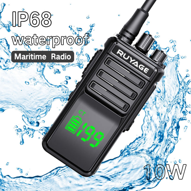 RUYAGE T30 10W IP68 Waterproof Analog Walkie Talkie Long Range
