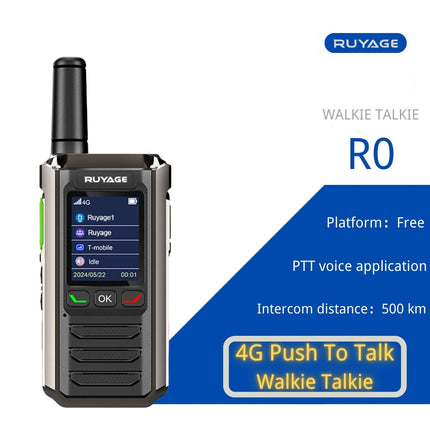 RUYAGE R0 4G LTE PoC Radio Long Range Nationwide Walkie Talkie