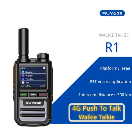 RUYAGE R1 4G LTE PoC Radio Long Range Nationwide Walkie Talkie