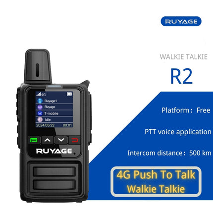 RUYAGE R2 4G LTE PoC Radio Long Range Nationwide Walkie Talkie