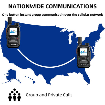 Ruyage Radio Nationwide PTT Walkie-Talkie(X10)