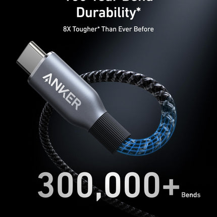 Anker Prime USB-C to USB-C Cable (240W, Upcycled-Braided)