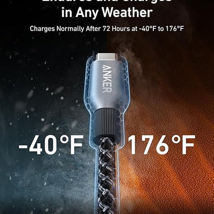 Anker Prime USB-C to USB-C Cable (240W, Upcycled-Braided)