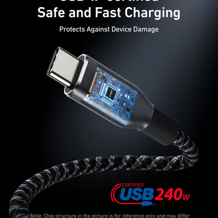 Anker Prime USB-C to USB-C Cable (240W, Upcycled-Braided)