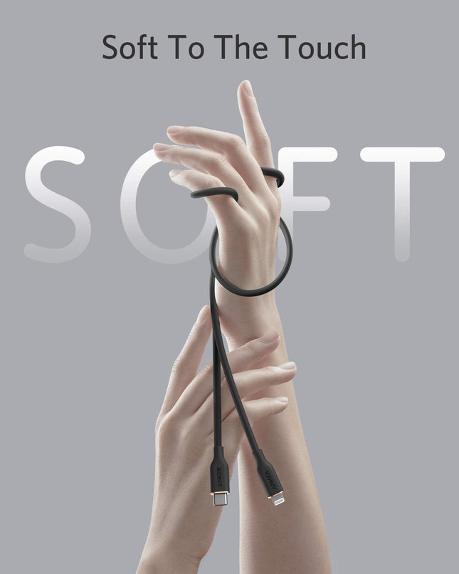 Anker <b>641</b> USB-C to Lightning Cable (Flow, Silicone)