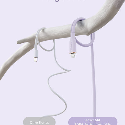 Anker <b>641</b> USB-C to Lightning Cable (Flow, Silicone)