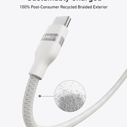 Anker USB-C to USB-C Cable (3 ft / 6 ft, 240W, Upcycled-Braided)