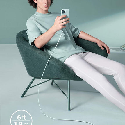 Anker <b>641</b> USB-C to Lightning Cable (Flow, 3 ft Silicone)