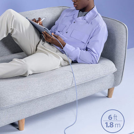 Anker <b>641</b> USB-C to Lightning Cable (Flow, 3 ft Silicone)