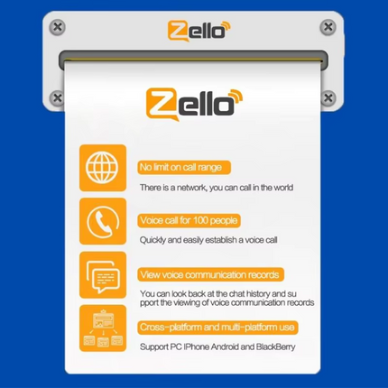Ruyage Radio Zello Walkie-Talkie(ZL60)