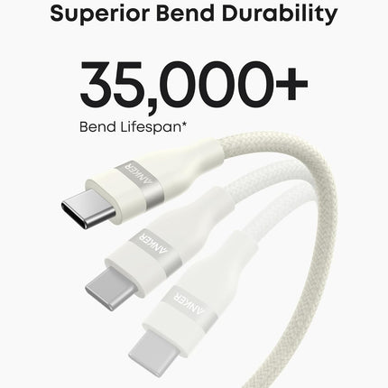 Anker USB-A to USB-C Cable (3 ft/6 ft, Upcycled-Braided)