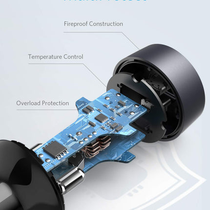 Anker <b>PowerDrive III</b> Duo USB-C Car Charger
