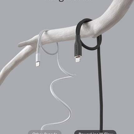 Anker <b>641</b> USB-C to Lightning Cable (Flow, 3 ft Silicone)