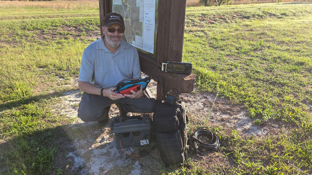 W4GGJ operating FT8 from a Florida state park — POTA activation in progress