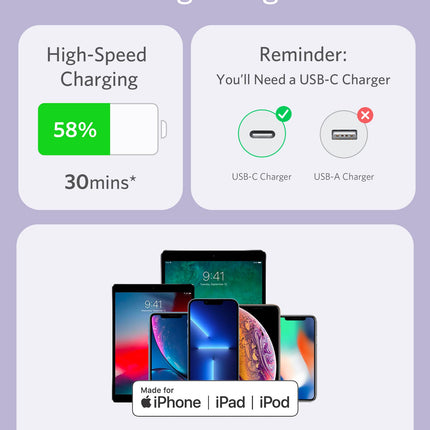 Anker <b>641</b> USB-C to Lightning Cable (Flow, Silicone)