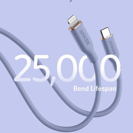 Anker <b>641</b> USB-C to Lightning Cable (Flow, Silicone)