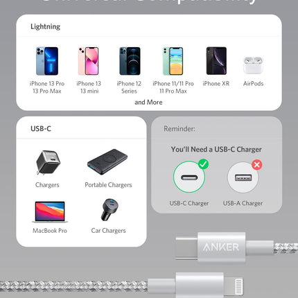 Anker <b>331</b> USB-C to Lightning Cable