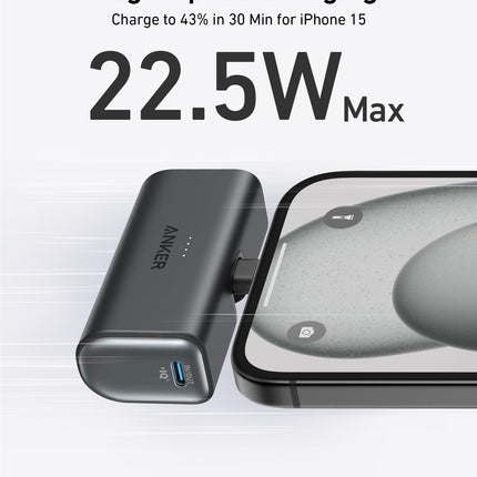 Anker Nano Power Bank (22.5W, Built-In USB-C Connector)