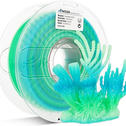 PLA Crystal-Transparent 1.75mm, 1KG/2.2LB