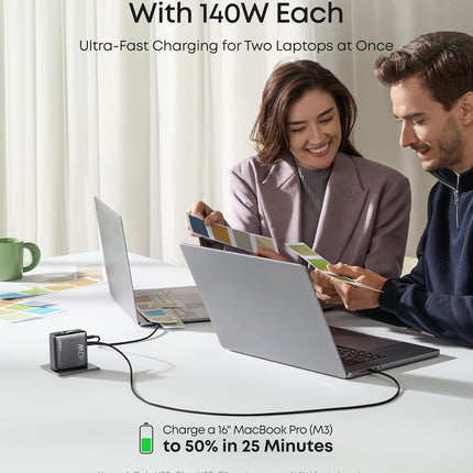 Anker Laptop Power Bank (25K, 165W, Built-In and Retractable Cables)