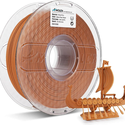 PLA Wood 1.75mm, 1KG/2.2LB