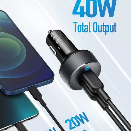 Anker <b>PowerDrive III</b> Duo USB-C Car Charger