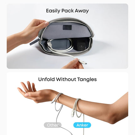 Anker USB-A to USB-C Cable (3 ft/6 ft, Upcycled-Braided)