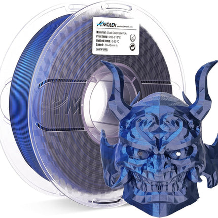 PLA Silk Dual Color Filament 1.75mm, 1KG/2.2LB