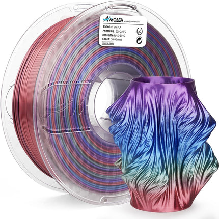 PLA Silk Rainbow 1.75mm, 1KG/2.2LB