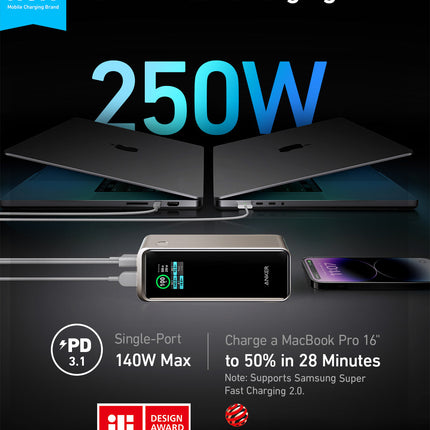 Anker Prime Power Bank (27K, 250W)