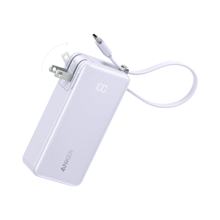 Anker Power Bank (10K, Fusion, Built-In Cable)