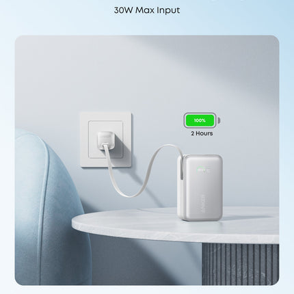 Anker Nano Power Bank (10K, 45W, Built-In Retractable USB-C Cable)