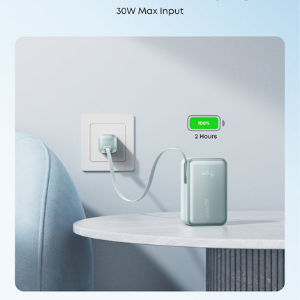 Anker Nano Power Bank (10K, 45W, Built-In Retractable USB-C Cable)