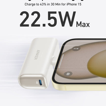 Anker Nano Power Bank (22.5W, Built-In USB-C Connector)