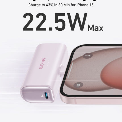 Anker Nano Power Bank (22.5W, Built-In USB-C Connector)