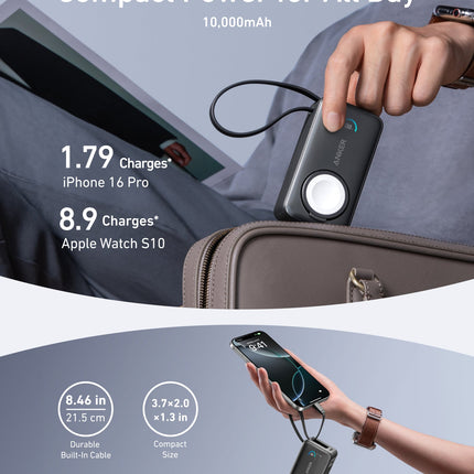 Anker MagGo Power Bank (10K, 35W, For Apple Watch)