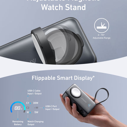 Anker MagGo Power Bank (10K, 35W, For Apple Watch)