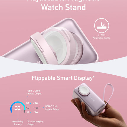 Anker MagGo Power Bank (10K, 35W, For Apple Watch)