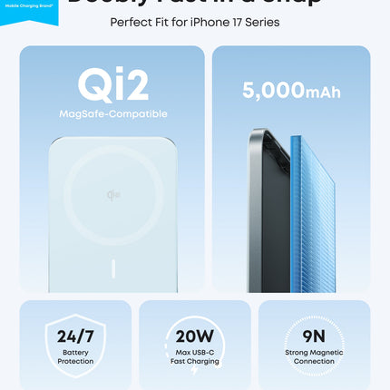 Anker Nano Power Bank (5K, MagGo, Slim)